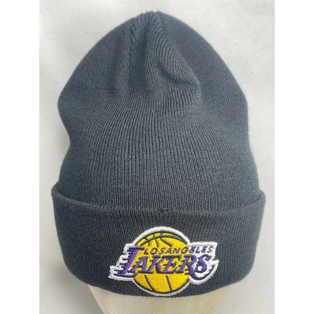 Los Angeles Lakers Officially Licensed Beanie Cap OSFM Black NBA Ultra Game Hat
